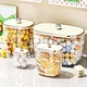 Factory Wholesale Modern Design Clear Plastic Multifunction Sealed Jar Coffee Tea Storage Jar Snack Cookies Candy Storage Jar