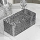 Factory Direct Customized New Fashion Clear Wavy Tissue Storage Box Transparent Acrylic Tissue Box