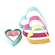High Quality Stainless Steel Cute Heart Shape Cookie Cutter Set of 5