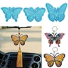 Homesun Holographic Resin Molds Silicone 3 Pcs Butterfly Ornament Resin Molds Butterfly Pendant Jewelry Molds
