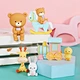 Animal Cake Topper Animal Birthday Party Decoration 3d Soft Rubber Cake Decoration Bear Cake Topper Cake Topper For Kids