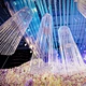 Wedding String Curtain Poles Metal Ring Ferris Wheel Wave S Shape Ceiling Tassel Iron Art Fixing Stand