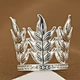 Original Birthday Cake Baking Decoration Mini Crown Leaves Round Children'S Performance Headdress Colorful Alloy Hair Accessories