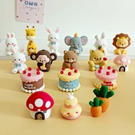 Party Cake Decoration Accessories Supplies Baking Dessert Cake Display Decor Birthday Theme Cake Topper Pearl Star Happy Birthday Scenario Cake Topper