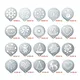 Lixsun Stainless Steel Custom Latte Stencil Coffee Decorating Stencil Tools Coffee Maker Tools With Various Styles
