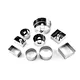 Lixsun 9Pcs Stainless Steel Mousse Fondant Cake Ring Mold With Cookie Cutters for Baking Dessert
