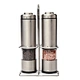 Electric Pepper Grinder Gravity Electric Pepper Grinder Adjustable Coarseness One Handed Operated Salt Pepper Grinder for BBQ