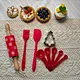 LX-0102 Lixsun Food Grade 9Pcs Christmas Baking Tool Kids Cooking & Baking Sets Real Little Chef Cooking Utensils Set for Kids