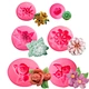 Factory Price Rose Lily Flower Silicone Mold Valentine's Day Flower Cake Fondant Decoration Tool Baking Candle Mould Wholesale
