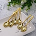 24pcs Rose Gold Plastic Tasting Fork 4 Inch Mini Spoon