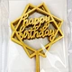 10 Pack of Double-Sided Mirror Acrylic Cards Birthday Cake Cards Baking Decorations Cake Topper Suppliers