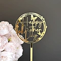 High Quality Acrylic Cake Topper Happy Mother's Day Cake Accessory for Mothers Day Celebration Party Supplies