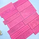 Sale Rectangle Fondant Cake Tools Baking Mold Silicone Fondant Impression Baking Mats Cake Decorating Sugar Lace Molds Wholesale