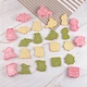 Plastic Cutter Embossers Plastic Cookie Halloween Cookie Stamps