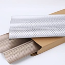 French Baguette Baking Pan Slotted Long Black/Silver/Gold French Baguettes Tray Baking Loaf Bread Toast Baking Dish For Bakery High Quality Bakeware Groove Punched Design Bread Baking Mold Baguette Pans Baking Tools