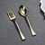 24pcs Rose Gold Plastic Tasting Fork 4 Inch Mini Spoon For Dessert Cake Pudding Ice Cream