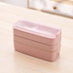 Outdoor Student Office Worker 3 Layer Portable Sealed Microwave Heating Lunch Box With Tableware Wholesale Stackable Office Leakproof Safe Reusable Food Storage Lunch Box With Cutlery Portable 900ml Heat Insulated Environmentally Friendly And Durable 3 La