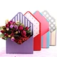 Wedding Birthday Party Table Decorations Folding Envelope Floral Stand Waterproof Flower Display Rack