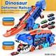 Dinosaur Toys World Road Race Electric Track Dinosaur Adventure Track Toy Alloy Toy Diecast Model Car