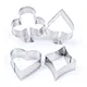 Lixsun Stainless Steel Poker Shape Custom Cookie Cutter Mold Set of 4Pcs