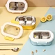 High-capacity Portable Student Meal Box Stainless Steel Heat Preservation Lunch Box for Office