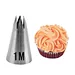 Wilton Stainless Steel Nozzle 1m 2d 2f Cupcake Making Icing Piping Tips Cake Decorating Nozzle Cake Tools Baking Cake Decoration Supplies Piping Nozzles For Cake Cream Decorating