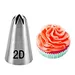 Wilton Stainless Steel Nozzle 1m 2d 2f Cupcake Making Icing Piping Tips Cake Decorating Nozzle Cake Tools Baking Cake Decoration Supplies Piping Nozzles For Cake Cream Decorating