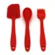 Hot Selling Food Grade 3 Piece Silicone Brush Spatula and Spoon Set