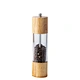 Manual Salt and Pepper Mills Wooden Pepper Shakers with Adjustable Ceramic Core 8 Inch Acrylic Wood Salt and Pepper Grinder