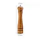 Hot Sale Manual Grain Chili Spice Shaker Salt and Pepper Grinders Acacia Wood Salt and Pepper Grander Mill Set