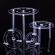 Lixsun Tiered Cake Plate Dowel Rods Set for Tiered Cake Construction Stacking Supporting  4 6 8 10 Inch Diameter Optional