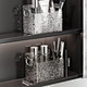 Lacial Streak Large Opening Stackable Plastic Storage Box Cosmetic Lipstick Organizer
Section Organizer Remote Holder & Multi-Functional Makeup Brush Pen & Pencil Storage Solutions Closet Organizer