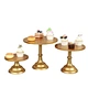 Homesun Colorful Round Cake Stand Cake Holder Dessert Stand Metal Plate for Wedding Birthday Party Decorations Cupcake Display