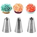 Wilton Stainless Steel Nozzle 1m 2d 2f Cupcake Making Icing Piping Tips Cake Decorating Nozzle Cake Tools Baking Cake Decoration Supplies Piping Nozzles For Cake Cream Decorating