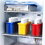 Ice Cream Popsicle Molds 5-Cavity Ice Pop Maker Ice Cream Bar Molds