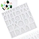 1121 Factory Stock 38 Hole Different Shape Diy Moonshine Alphanumeric Silica Gel Mould Manual Ice Lattice Glue Dropping Acc