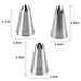Wilton Stainless Steel Nozzle 1m 2d 2f Cupcake Making Icing Piping Tips Cake Decorating Nozzle Cake Tools Baking Cake Decoration Supplies Piping Nozzles For Cake Cream Decorating