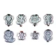 Lixsun 4pcs Funny Different Cartoon Flowers Shape Bakery DIY Clay Chocolate Cookie Spring Plunger Cutter Molds
