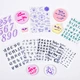 New Silicone Sticker Silicone Stamp English Alphanumeric case Printing Mold Cake Accessories Baking Tools