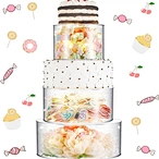 Acrylic Cake Display Rack Acrylic Cake Stand With Led Acrylic Cake Tray For Wedding Party Decoration
Clear Acrylic Fillable Cake Stand Cake Tillers Decoration For Baking Tools Acrylic Cake Stand Led Lights Clear Fillable 3-Tier Cake Riser 6 Inch 8 Inch 10