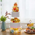 Acrylic Cake Display Rack Acrylic Cake Stand With Led Acrylic Cake Tray For Wedding Party Decoration
Clear Acrylic Fillable Cake Stand Cake Tillers Decoration For Baking Tools Acrylic Cake Stand Led Lights Clear Fillable 3-Tier Cake Riser 6 Inch 8 Inch 10