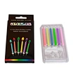 Wholesale 0.5*6cm 6 Color Flame Birthday Candles Party Indoor Atmosphere Cake Candles for Birthday