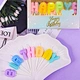 13pcs Set Colorful Macaron Double-sided Birthday Party Cake Decoration Candles