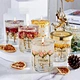 Real Flower Jelly Aromatherapy Candle with Crystal Cup Essential Oil Fragrance Ornaments Christmas and Thanksgiving Gift Box