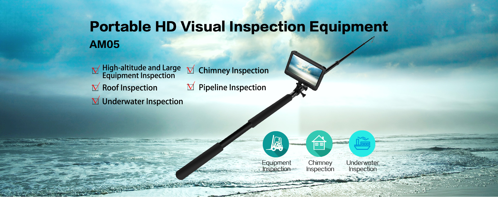 Telescoping camera with pole