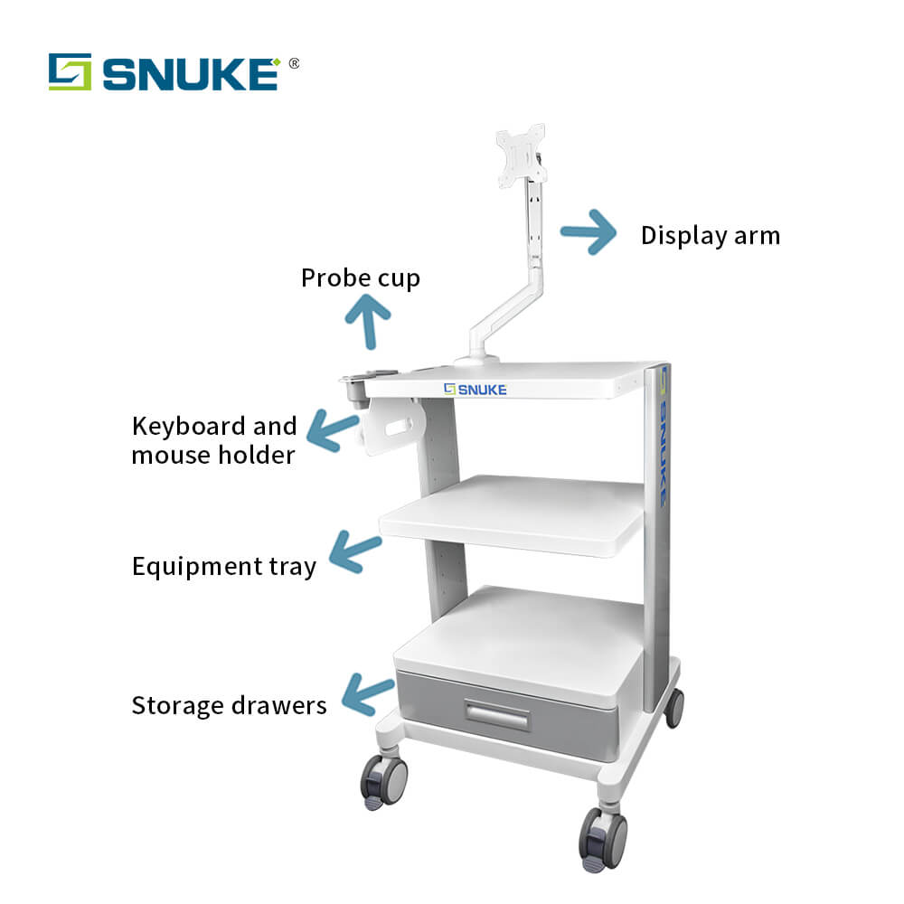 medical endoscope cart trolly,medical monitor trolley,laparoscope trolley