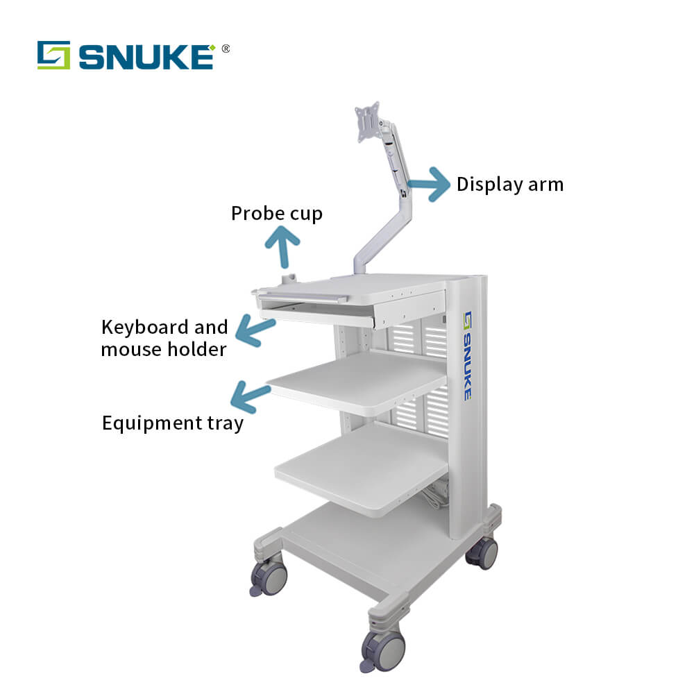 medical trolley cart,endoscopic trolley cart,endoscope camera trolley cart