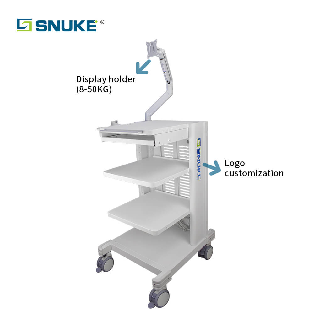 medical trolley cart,endoscopic trolley cart,endoscope camera trolley cart