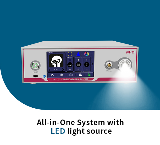 Two in one medical endoscope camera with Medical LED cold light source