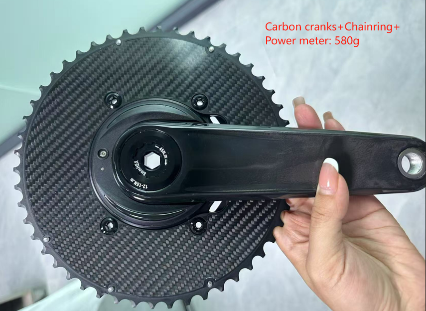 carbon crankset carbon chainring power meter